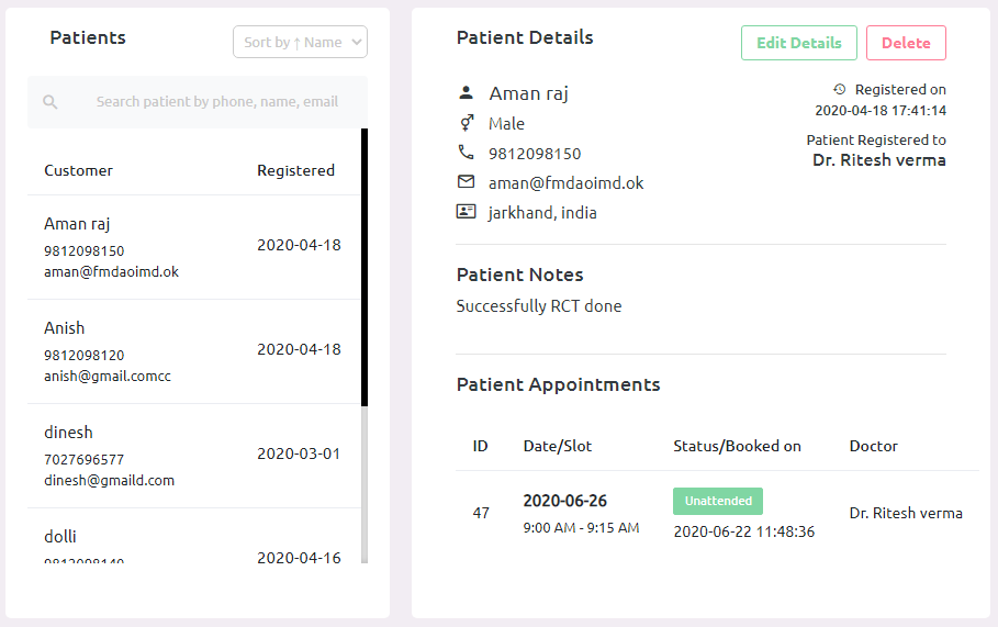 techoclinic feature patient management
